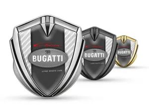 Bugatti Autoabzeichen Renn Design Glänzend Metallrand